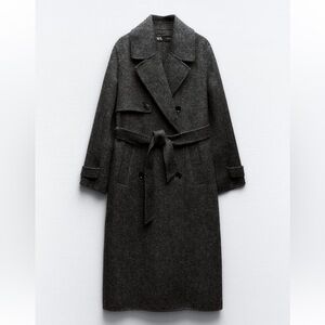 NWOT Zara belted coat